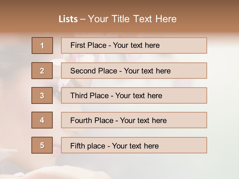 Dreams Spring Woman PowerPoint Template