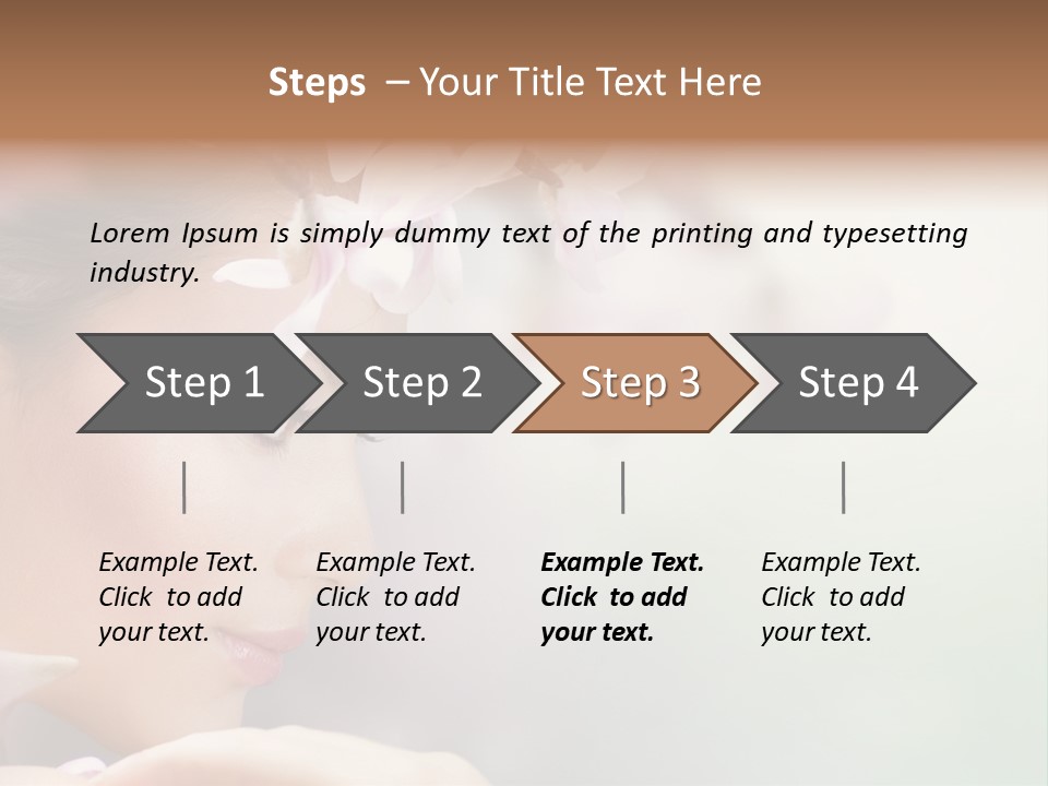 Dreams Spring Woman PowerPoint Template