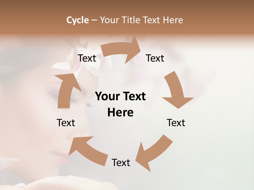 Dreams Spring Woman PowerPoint Template