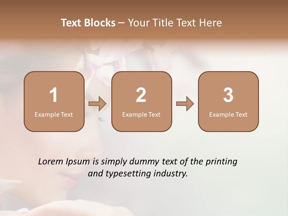 Dreams Spring Woman PowerPoint Template