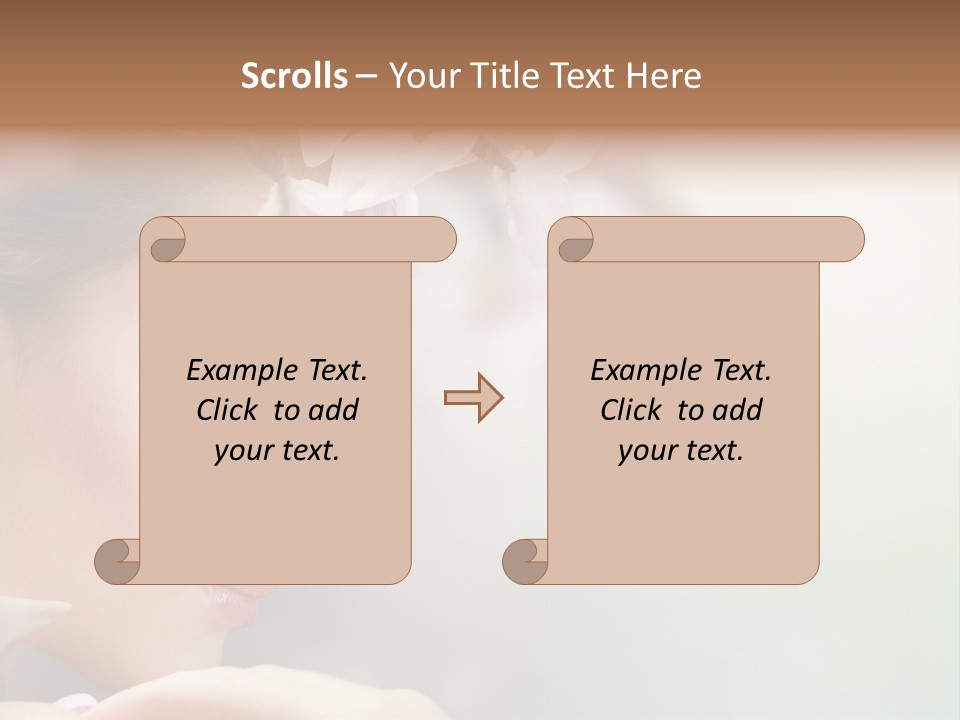 Dreams Spring Woman PowerPoint Template