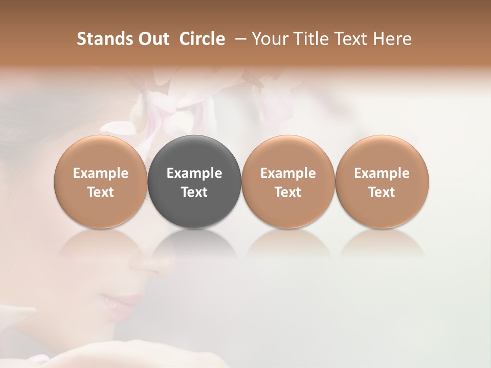 Dreams Spring Woman PowerPoint Template