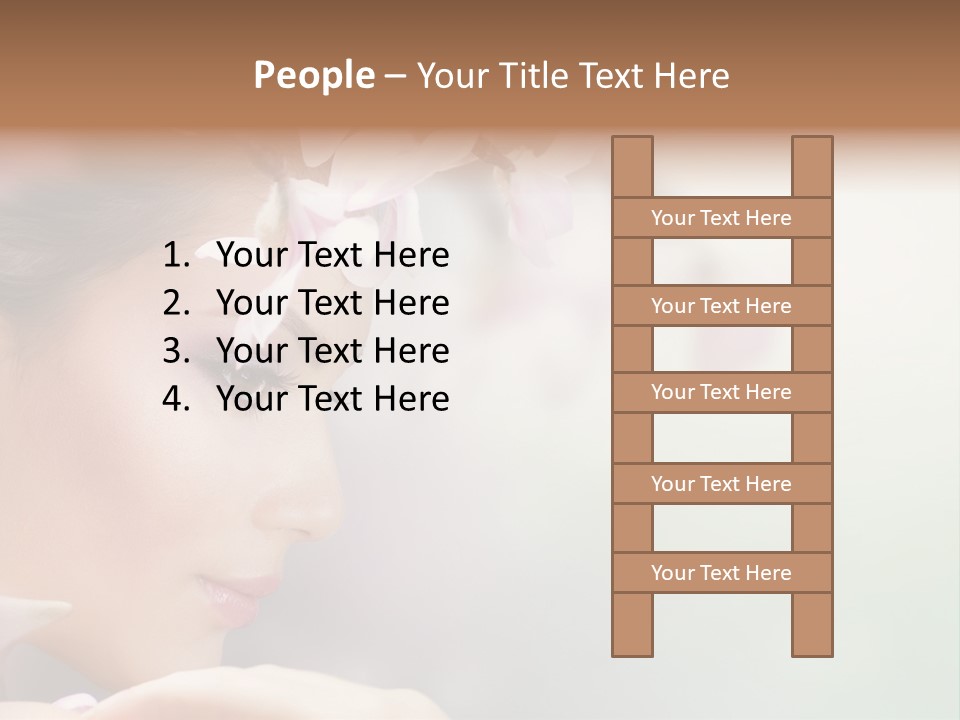 Dreams Spring Woman PowerPoint Template