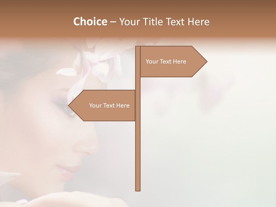 Dreams Spring Woman PowerPoint Template