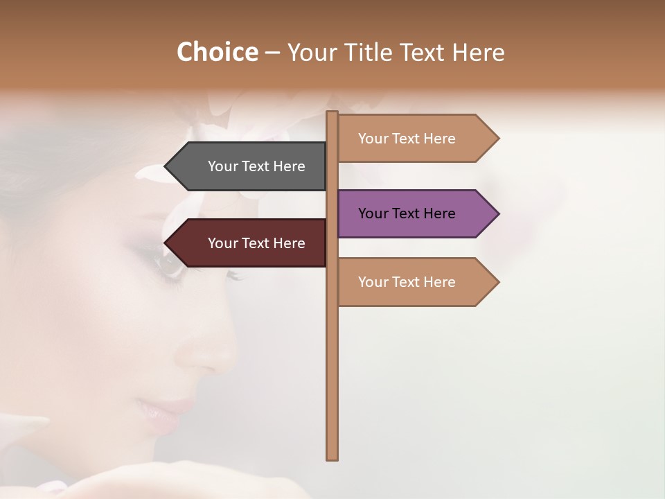 Dreams Spring Woman PowerPoint Template