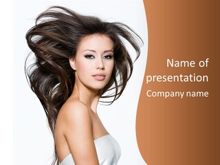 Space Hairstyle Long PowerPoint Template