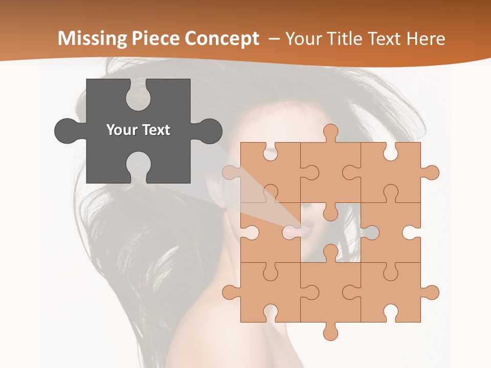 Space Hairstyle Long PowerPoint Template