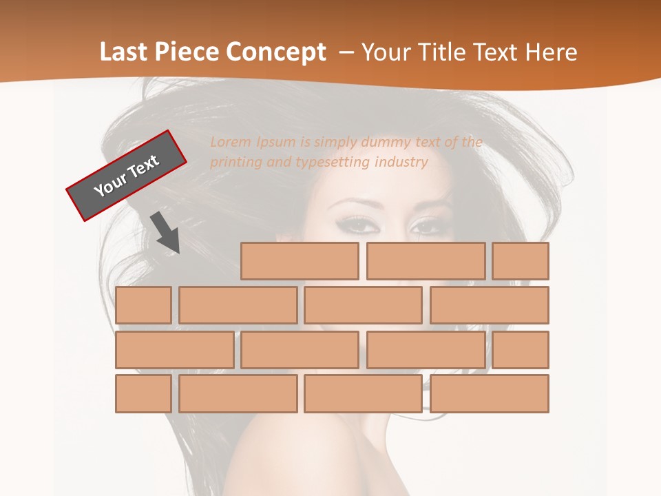 Space Hairstyle Long PowerPoint Template