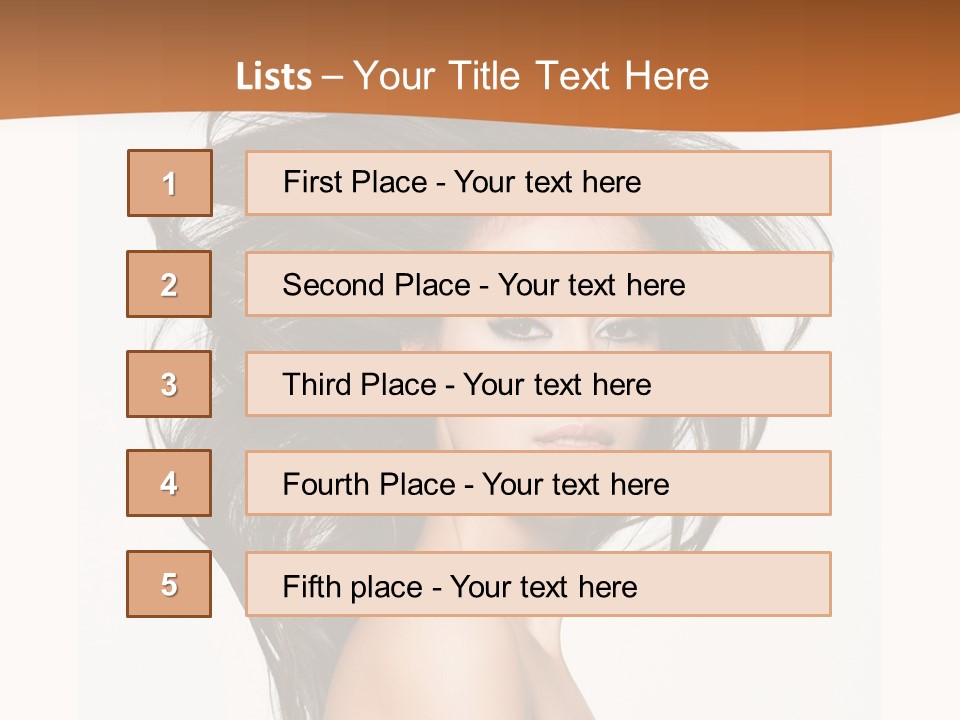 Space Hairstyle Long PowerPoint Template