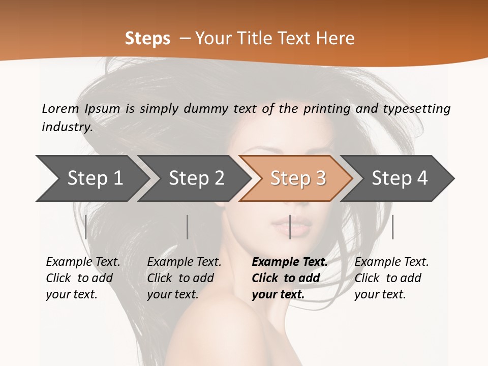 Space Hairstyle Long PowerPoint Template