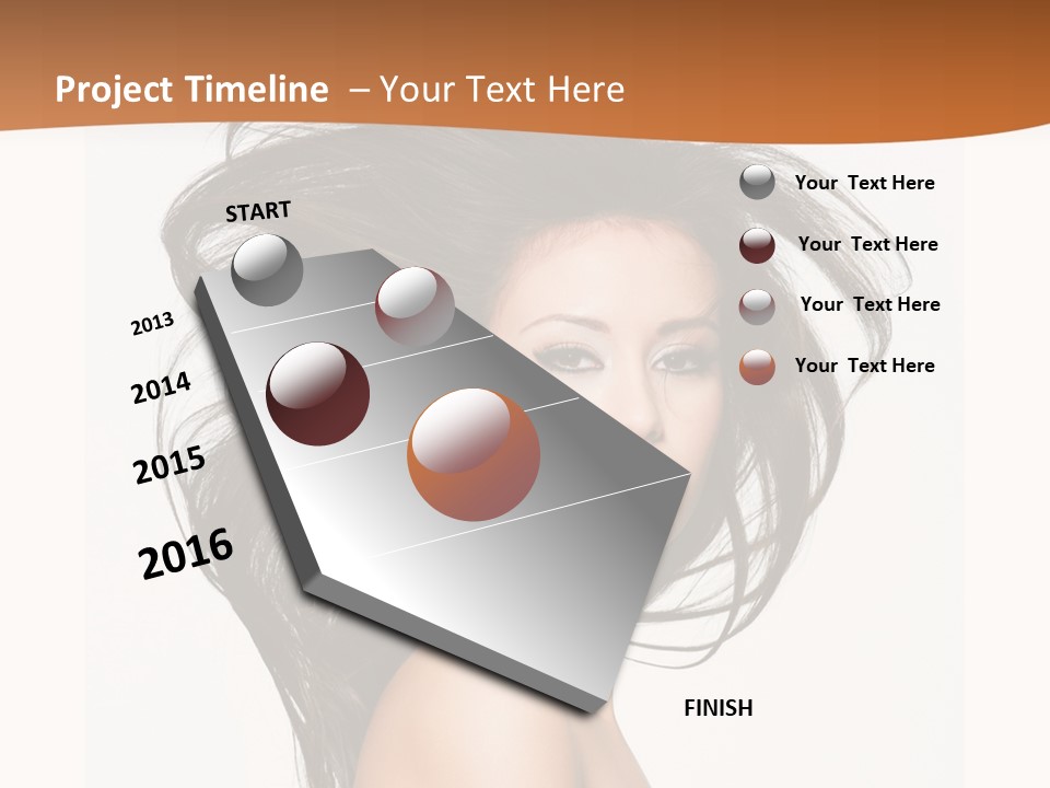 Space Hairstyle Long PowerPoint Template