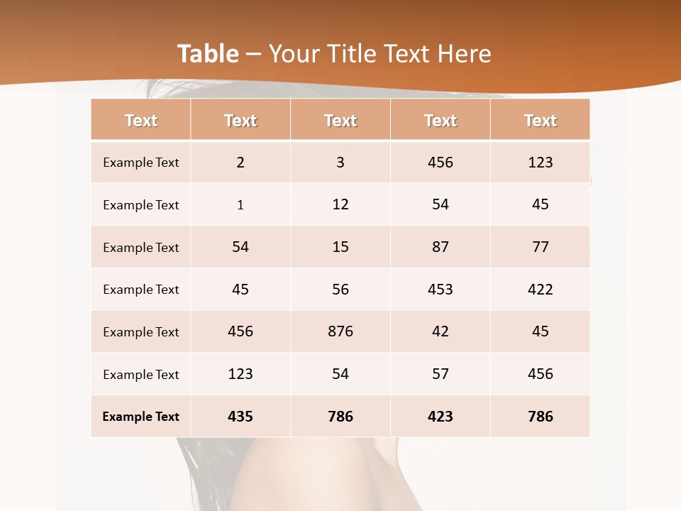 Space Hairstyle Long PowerPoint Template