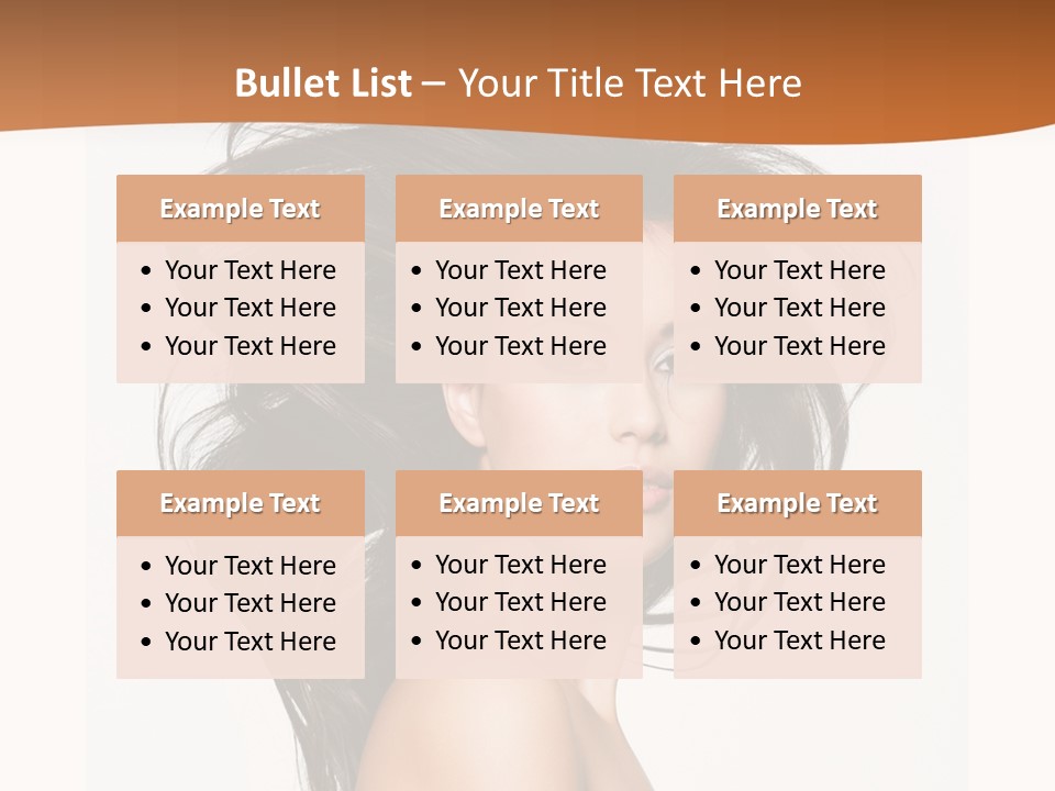 Space Hairstyle Long PowerPoint Template