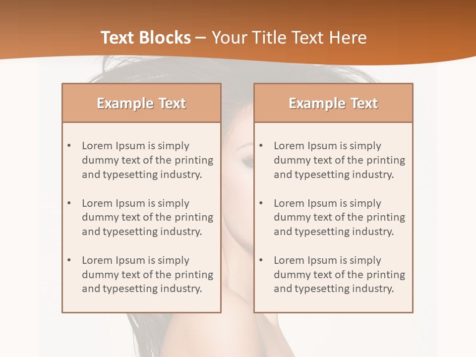 Space Hairstyle Long PowerPoint Template