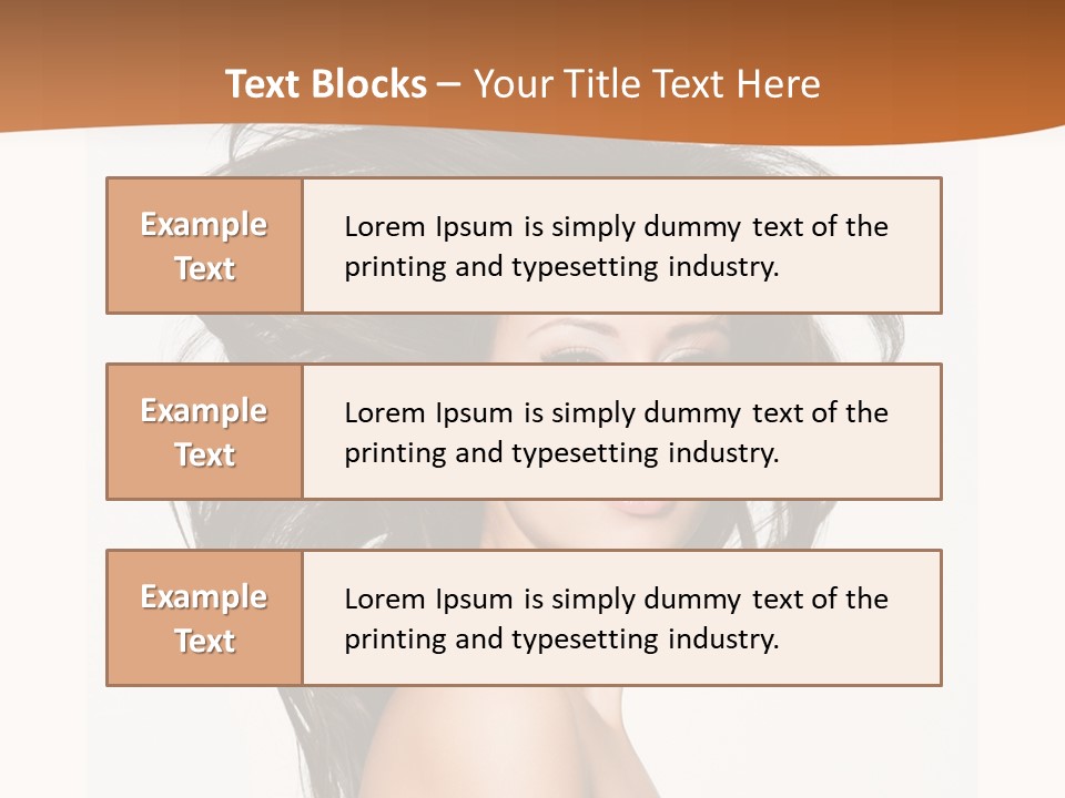 Space Hairstyle Long PowerPoint Template