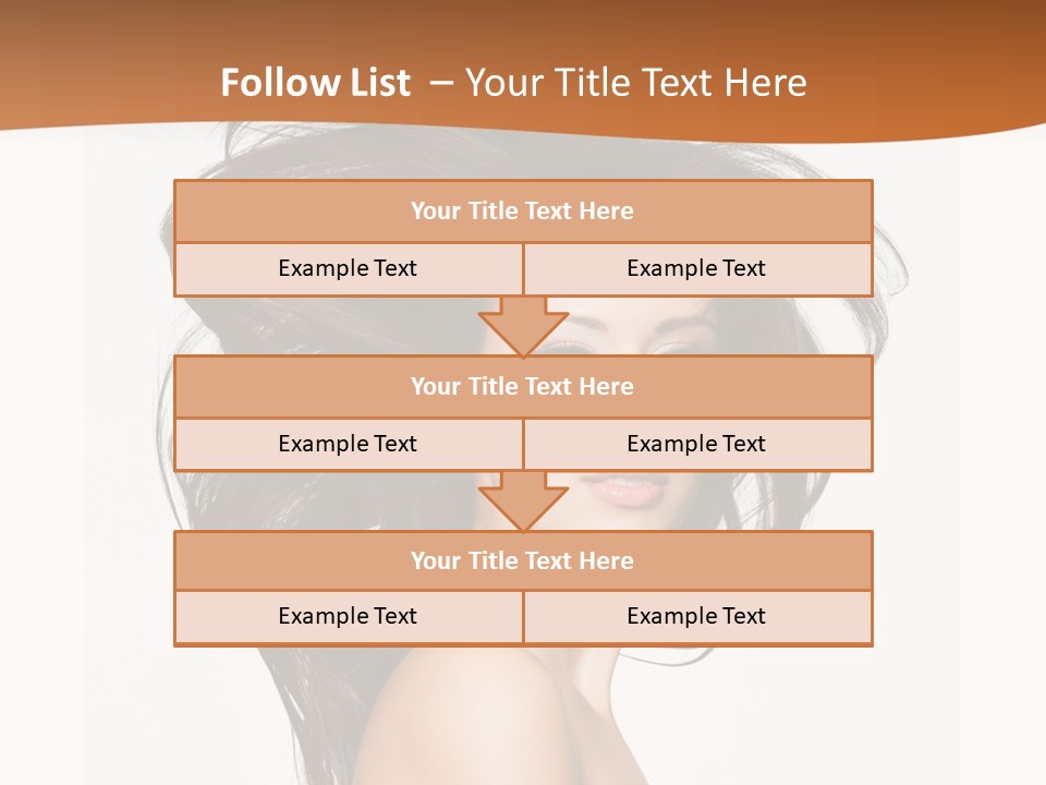 Space Hairstyle Long PowerPoint Template