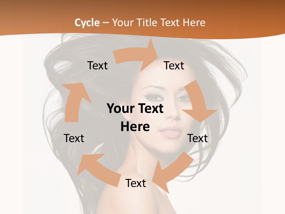 Space Hairstyle Long PowerPoint Template