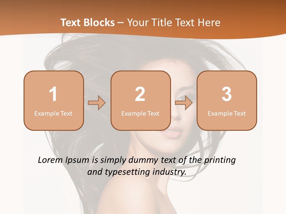 Space Hairstyle Long PowerPoint Template