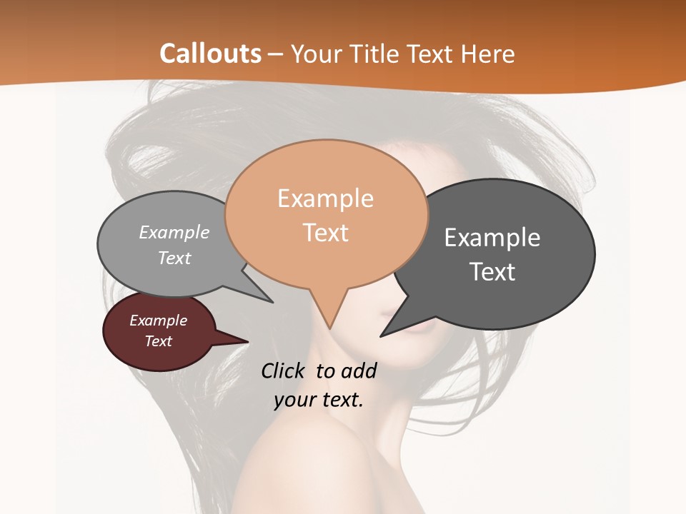 Space Hairstyle Long PowerPoint Template