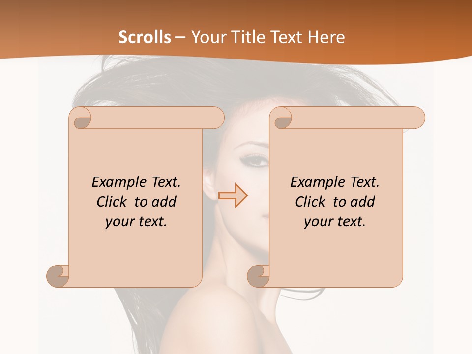 Space Hairstyle Long PowerPoint Template