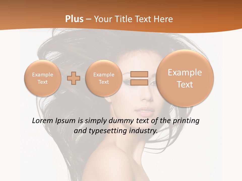Space Hairstyle Long PowerPoint Template