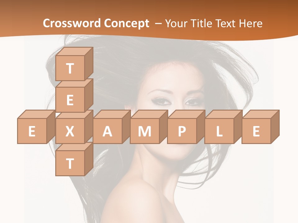 Space Hairstyle Long PowerPoint Template