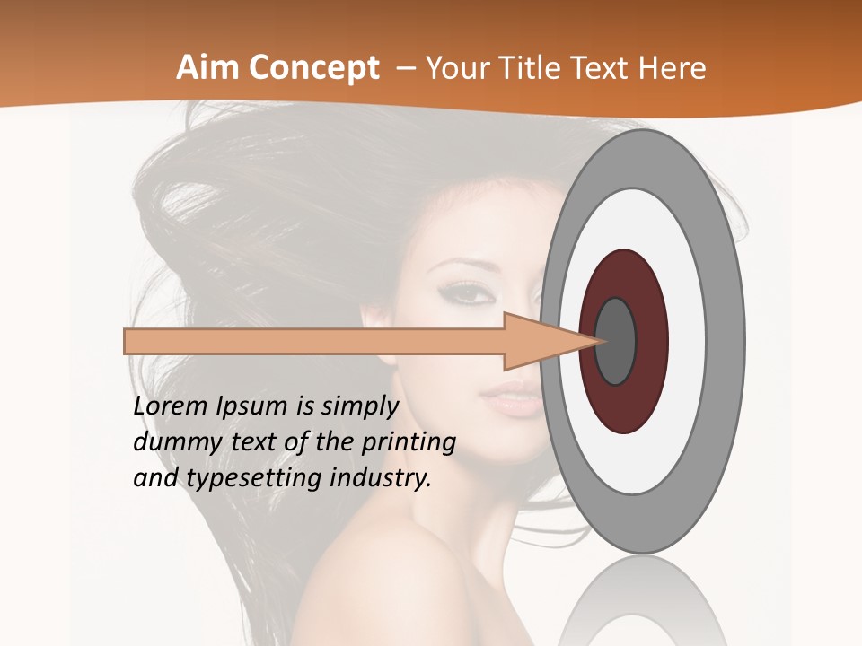 Space Hairstyle Long PowerPoint Template