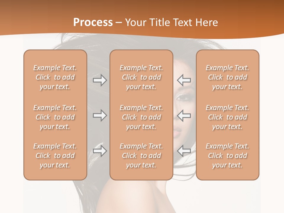 Space Hairstyle Long PowerPoint Template