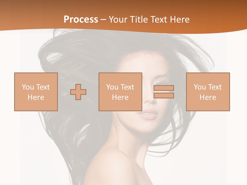 Space Hairstyle Long PowerPoint Template