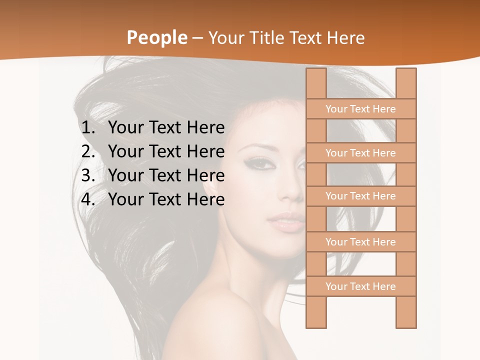 Space Hairstyle Long PowerPoint Template