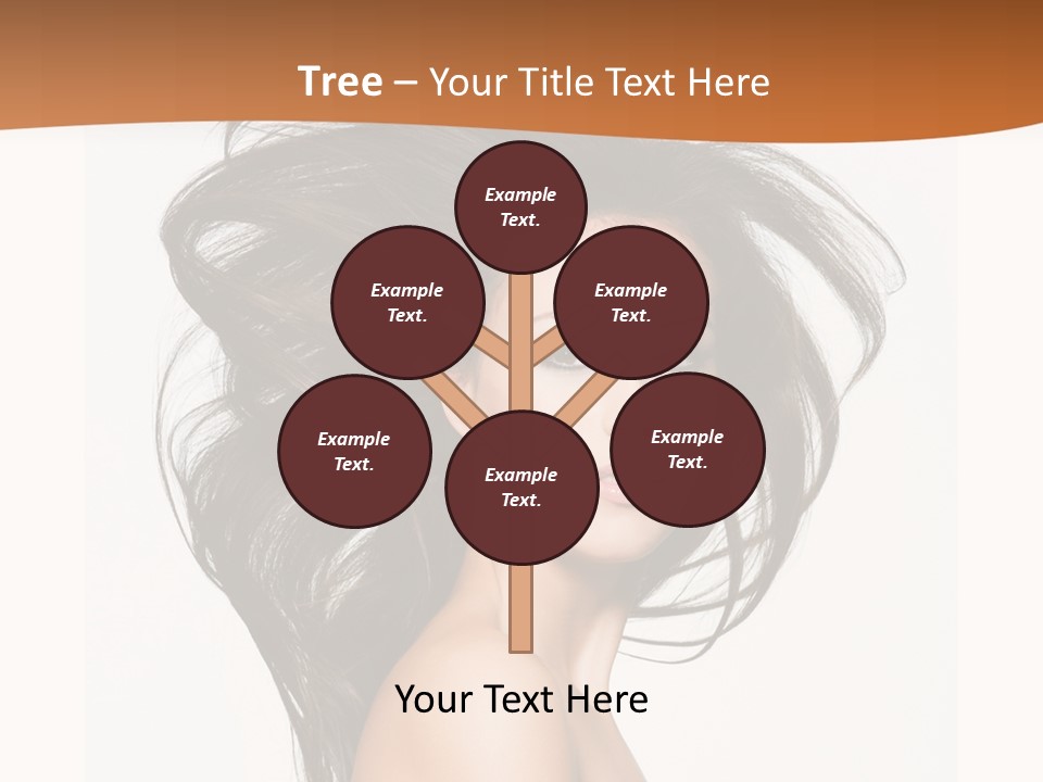 Space Hairstyle Long PowerPoint Template