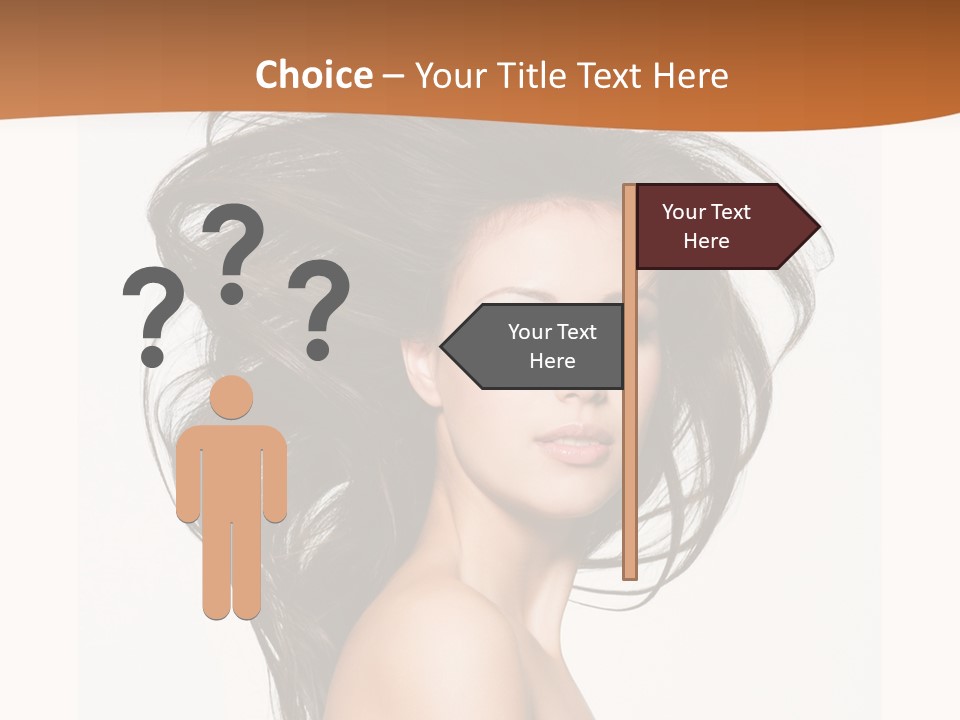 Space Hairstyle Long PowerPoint Template