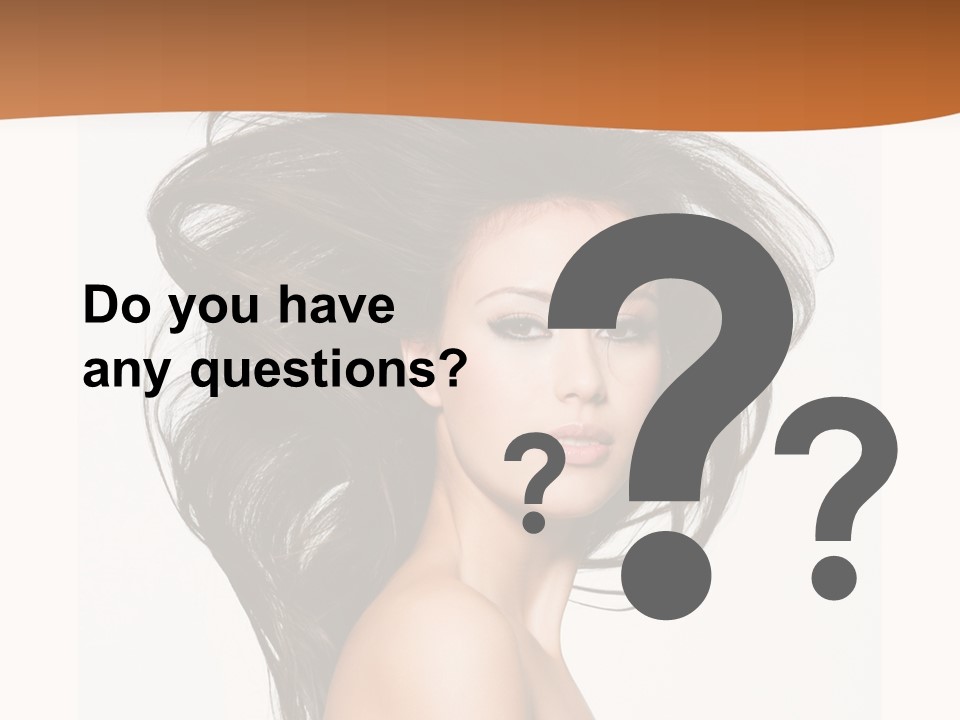 Space Hairstyle Long PowerPoint Template