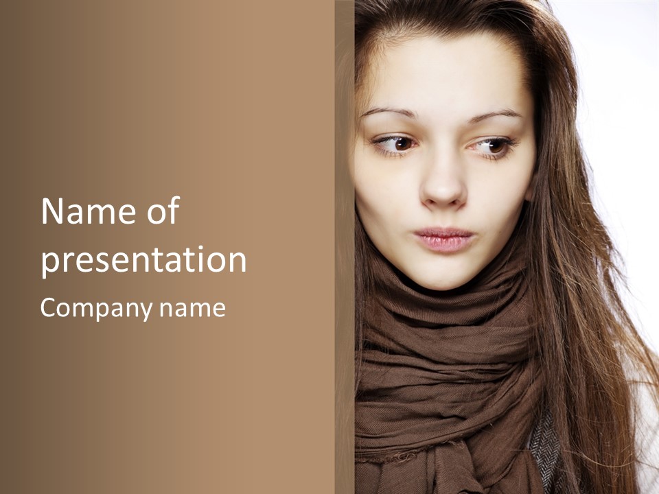 Unsure Style Face PowerPoint Template