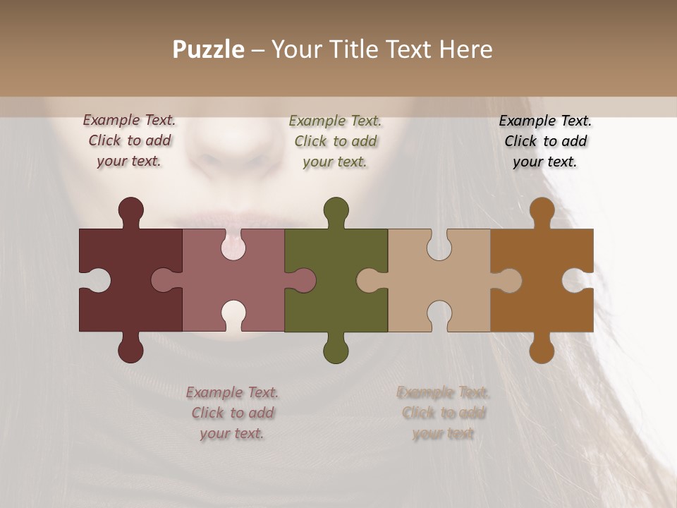 Unsure Style Face PowerPoint Template