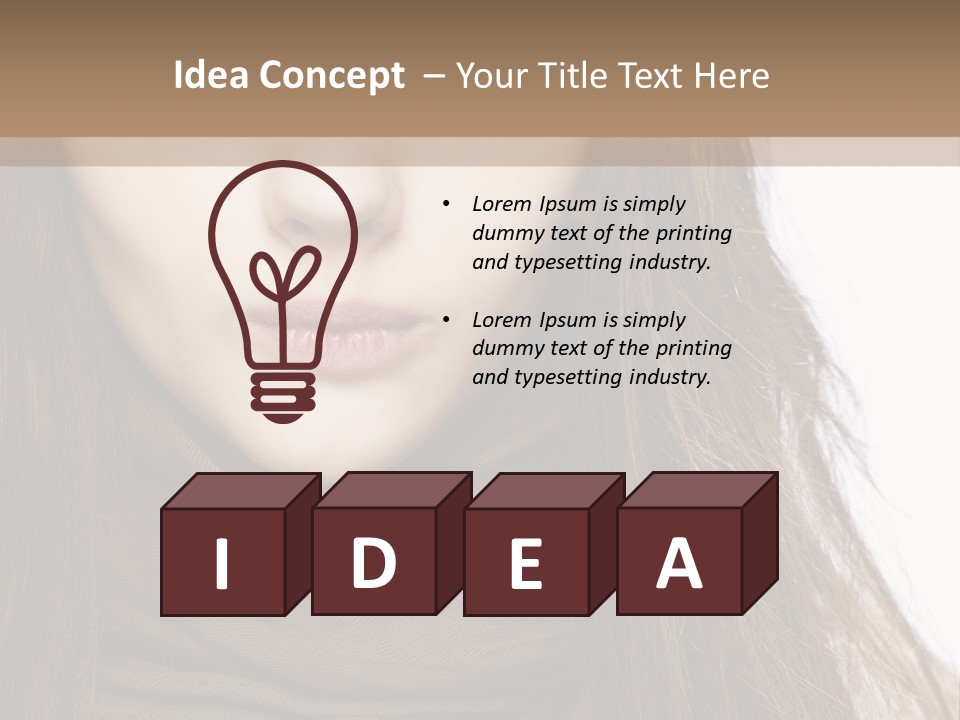 Unsure Style Face PowerPoint Template