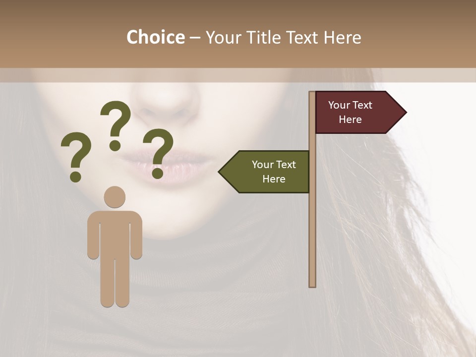 Unsure Style Face PowerPoint Template