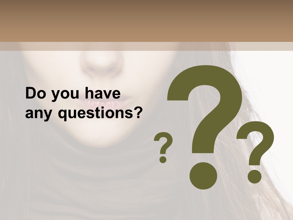 Unsure Style Face PowerPoint Template