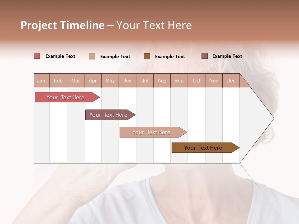 An Older Woman Holding A Cream On Her Face PowerPoint Template