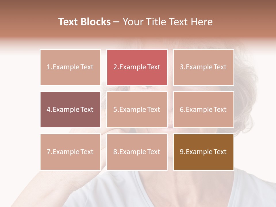 An Older Woman Holding A Cream On Her Face PowerPoint Template