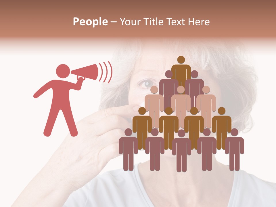 An Older Woman Holding A Cream On Her Face PowerPoint Template