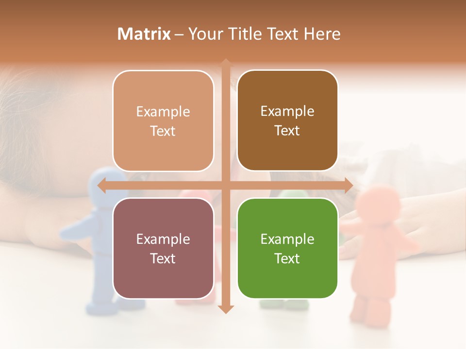 A Young Girl Laying On The Floor With A Group Of Toy People PowerPoint Template