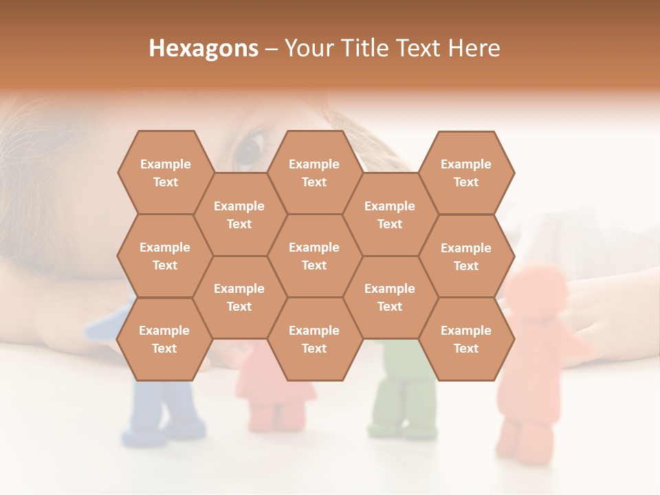 A Young Girl Laying On The Floor With A Group Of Toy People PowerPoint Template