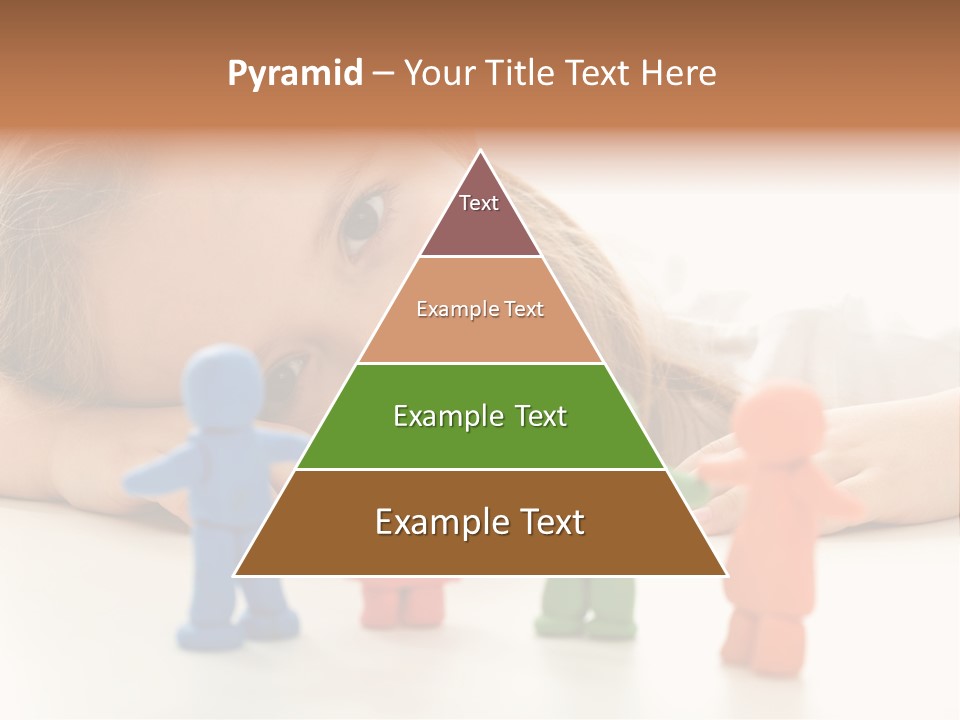 A Young Girl Laying On The Floor With A Group Of Toy People PowerPoint Template