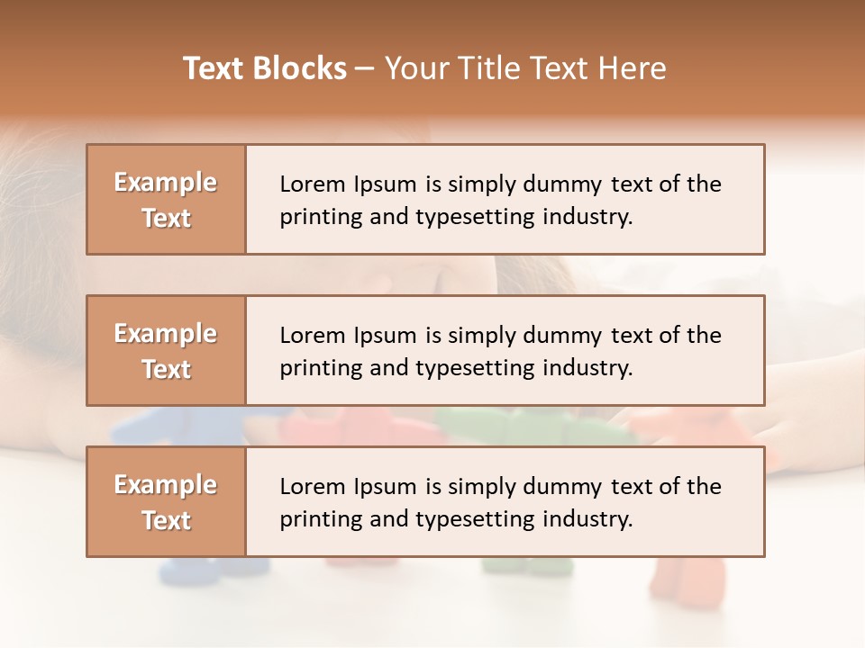 A Young Girl Laying On The Floor With A Group Of Toy People PowerPoint Template