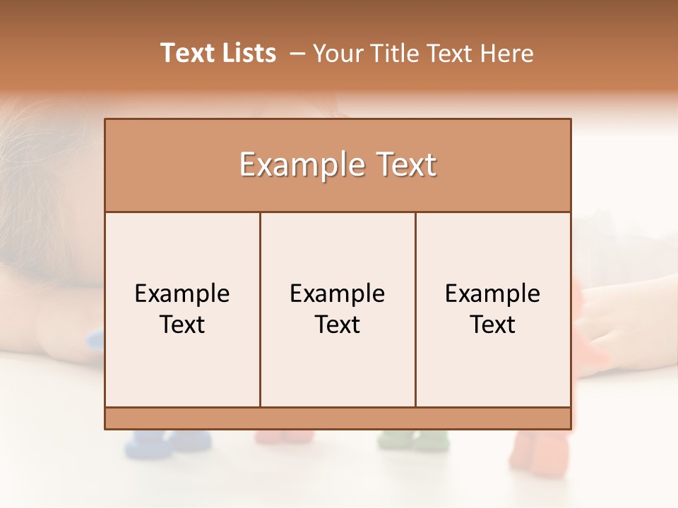 A Young Girl Laying On The Floor With A Group Of Toy People PowerPoint Template