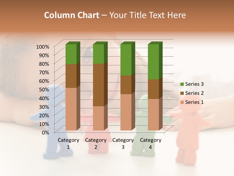 A Young Girl Laying On The Floor With A Group Of Toy People PowerPoint Template