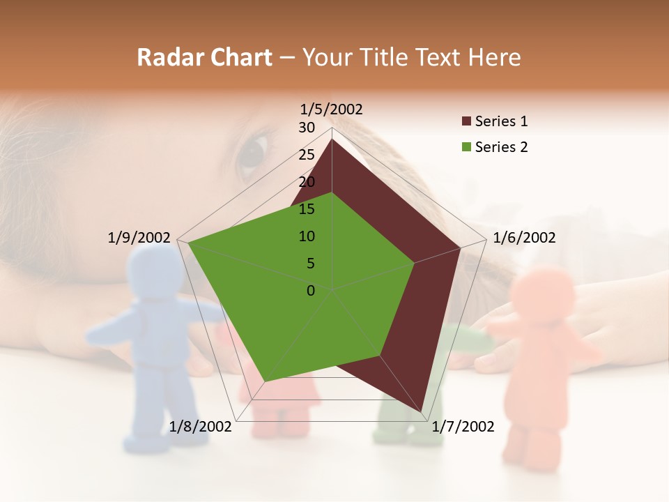 A Young Girl Laying On The Floor With A Group Of Toy People PowerPoint Template