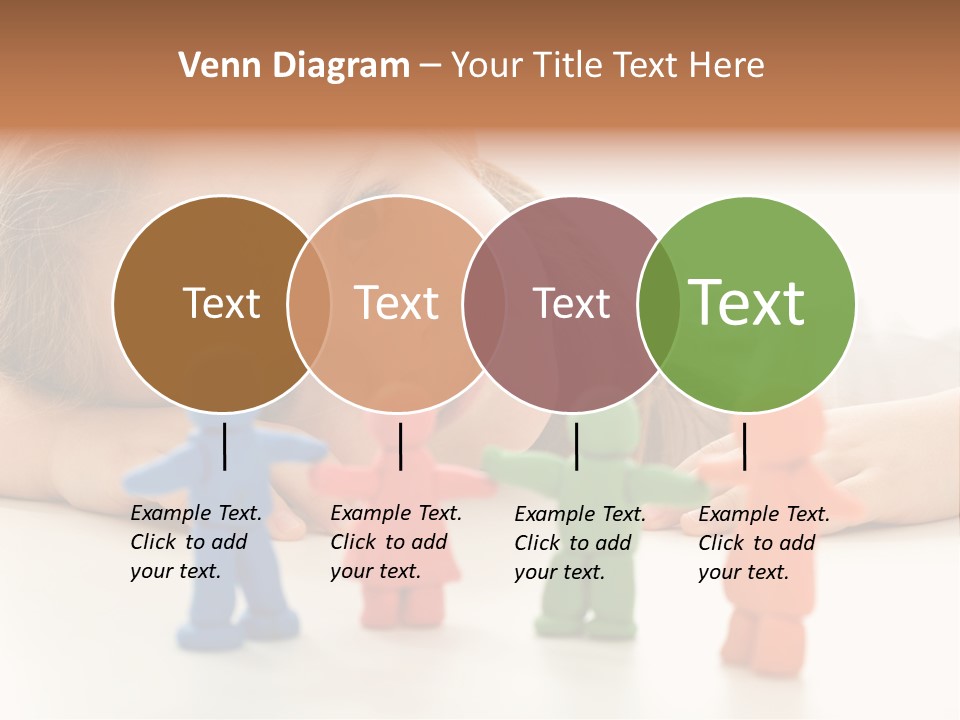 A Young Girl Laying On The Floor With A Group Of Toy People PowerPoint Template