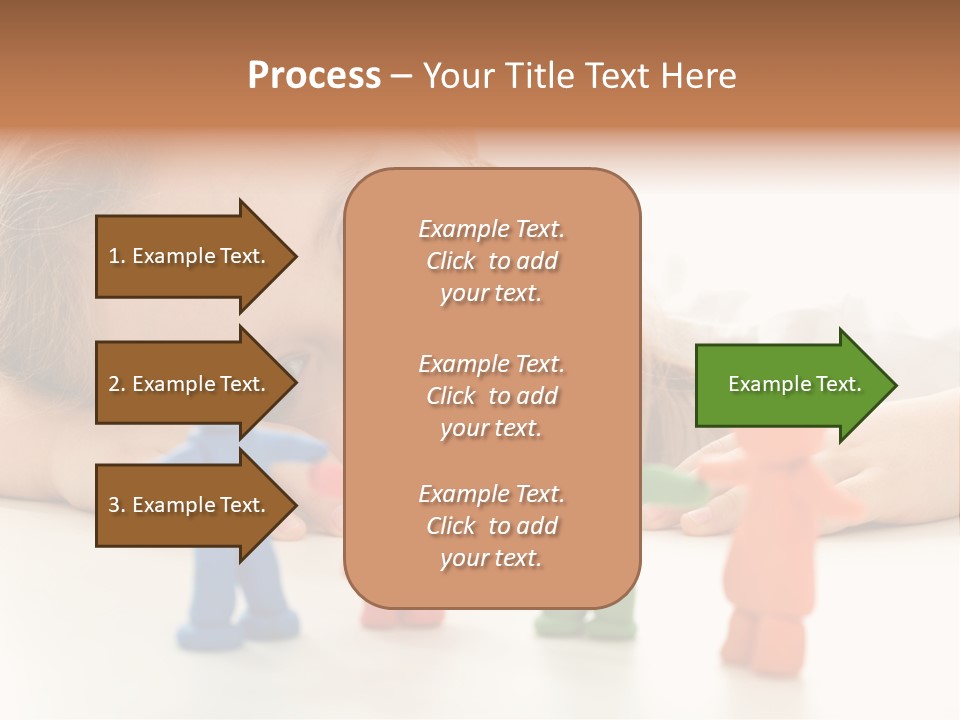 A Young Girl Laying On The Floor With A Group Of Toy People PowerPoint Template